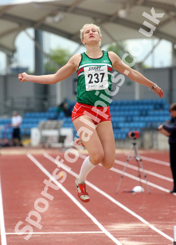 Jasmin Dotzek (unattached) senior ladies long jump, Northern Championships, Sport City, Manchester